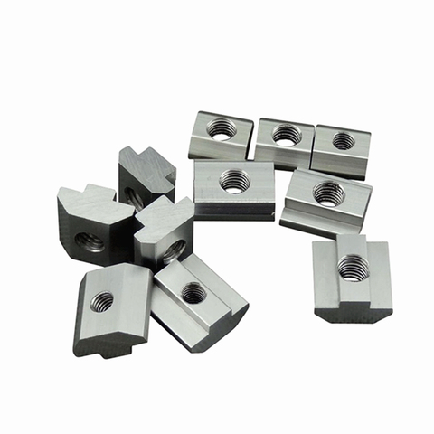 T Block square nuts M3 M4 M5 M6 M8 Slot t nut Sliding hammer nut for 2022 3030 4040 Aluminum profile fasten nuts for cnc machine ► Photo 1/1