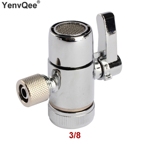 Faucet Adapter Diverter Valve Counter Top Water Filter 3/8 Inch Tube Silver Connector For Ro water Purifier System ► Photo 1/6