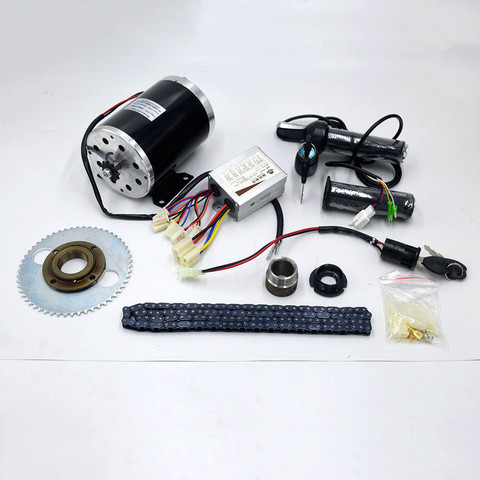 24-48V 500-1000W Electric Scooter Motor Electric Bike Belt Drive MY1020 High Speed Belt MOTOR electric scooter conversion kit ► Photo 1/6