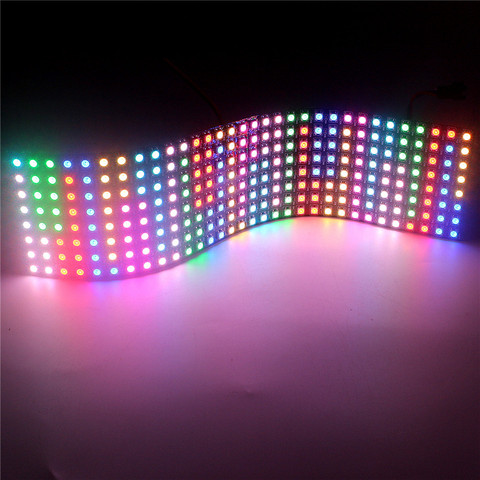 8x8 16x16 8x32 Pixel WS2812B LED Digital Flexible Individually Addressable Panel light WS2812B Panel Pixel light Display Board ► Photo 1/6