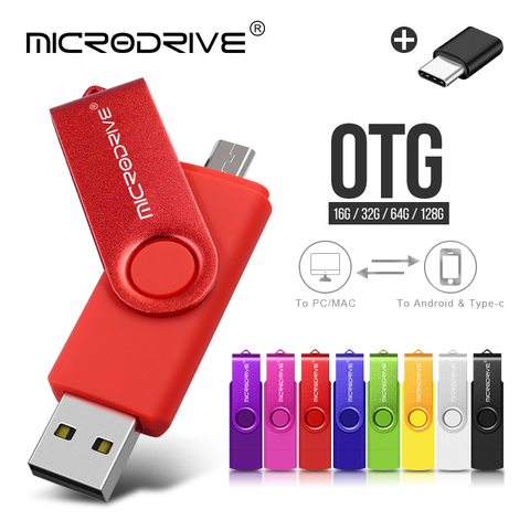High Speed 3 IN 1 Type-C USB 2.0 Flash Drives Pendrive usb key OTG USB Flash Drive 64GB 32GB 16GB 128GB Pen Driver Cle USB ► Photo 1/6