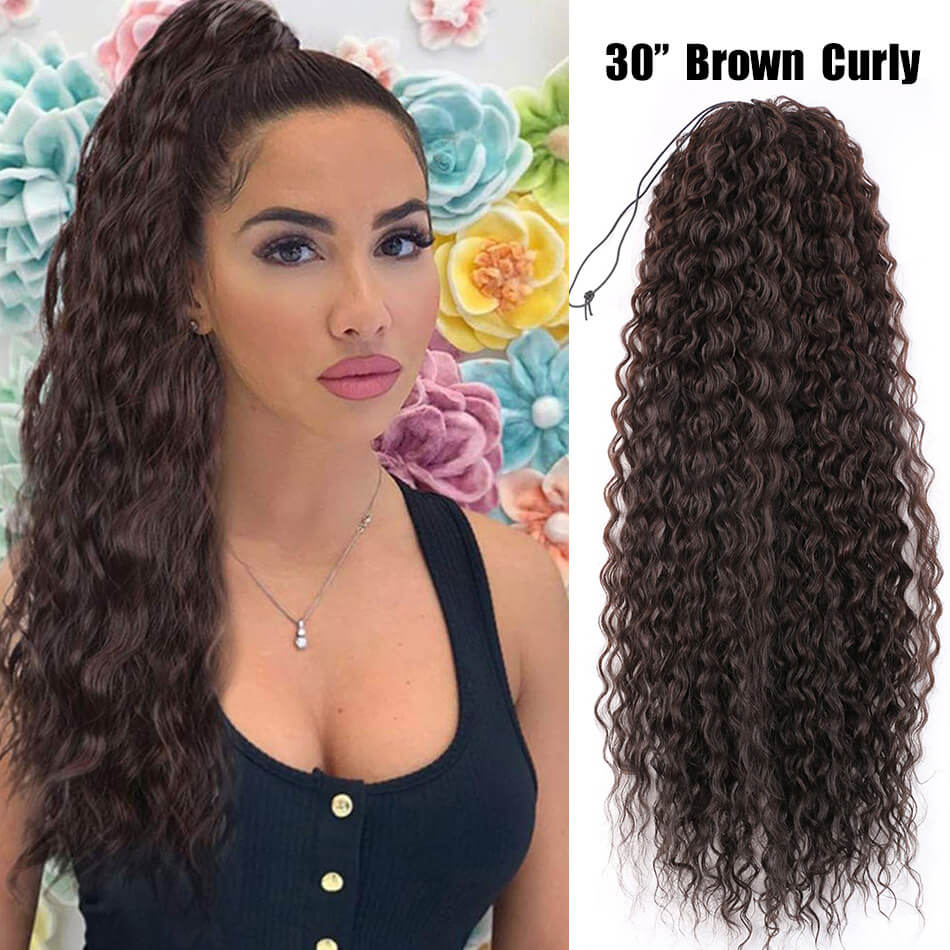 30 inch curly hair extensions