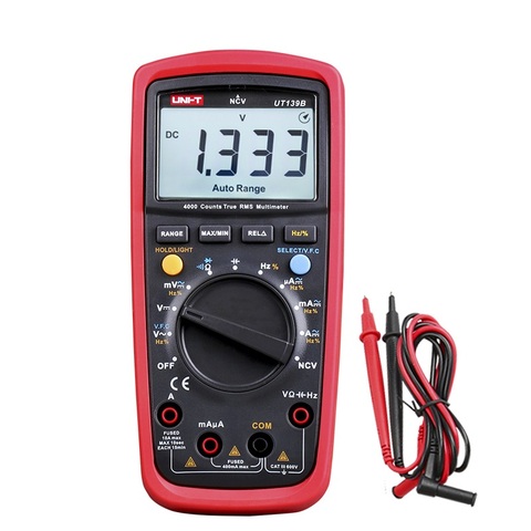 UNI-T UT139B True RMS Digital Multimeter / AC Variable Frequency VFD Measurement / Frequency Test / NCV / Auto Power Off ► Photo 1/5