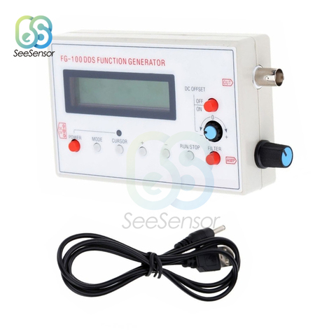 FG-100 DDS Function Signal Generator Frequency Counter Sine/Square/Triangle/Sawtooth Wave 1Hz - 500KHz ► Photo 1/6