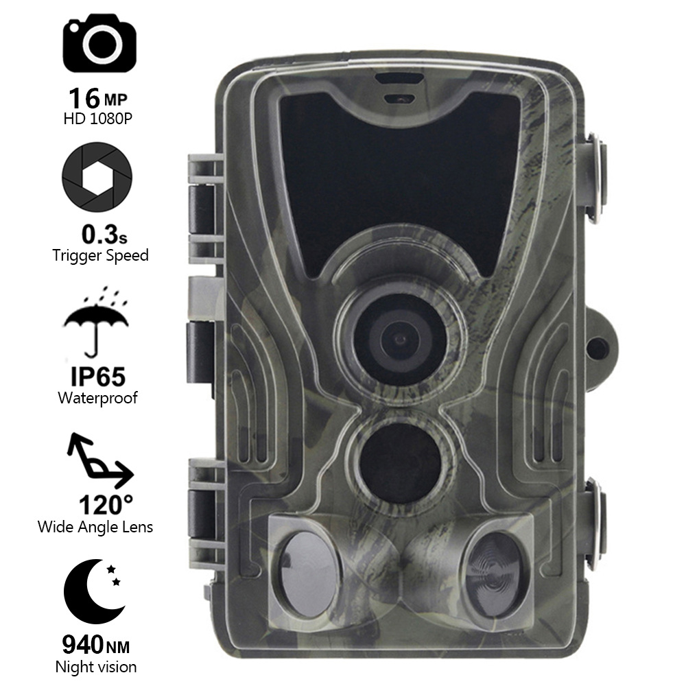 Wildlife Trail Camera,16MP 1080p HD Wide Angle Lens 940nm IR LEDs Wildlife Scout 