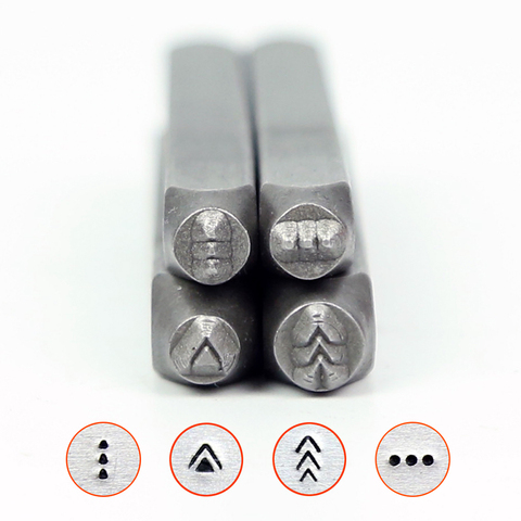 Symbols  Metal Jewelry arrow Design Stamps,DIY Bracelet/jewelry symbols steel stamp,price for 1pcs ► Photo 1/5