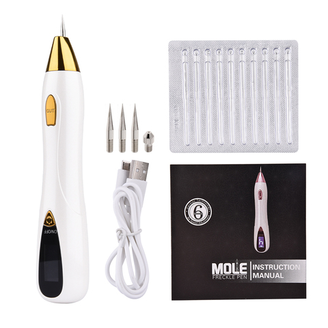 Laser Mole Removal Pen Wart Plasma Remover Tool Beauty Skin Care Corn Freckle Tag Nevus Dark Age Sweep Spot Tattoo Electric Set ► Photo 1/6