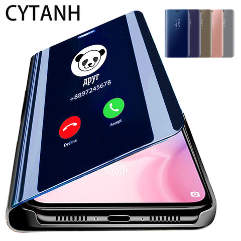 Smart Mirror Flip Case For Xiaomi Redmi Note 7 6 5 Pro Cover On Xiomi Redmi Note 9S 8 8T 4X 4 5A Redmi 8A 5 Plus 6A 7A S2 Funda ► Photo 1/6