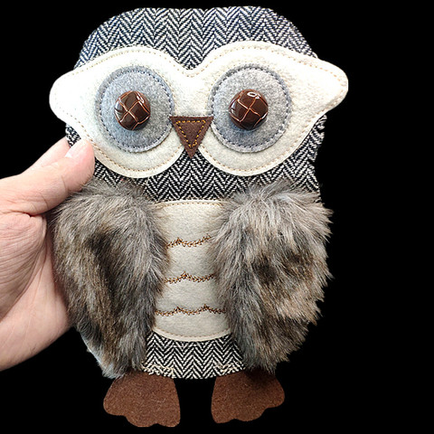 Patches for clothing T shirt Women 24cm 3D Owl Plush Embroidery patch T-shirt Womens Fashion Strange things Clothes Stickers ► Photo 1/6
