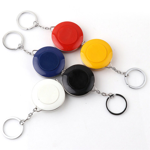 1 Piece Simple Retractable Ruler Tape Measure Keychain Small Portable Pull Ruler Men Women ► Photo 1/5