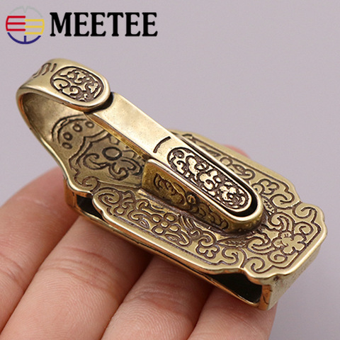 1/2pcs Solid Brass Car KeyChain Buckles KeyRing Waist Wallet Belt Key Ring Hook Wallets Chain Snap Clasp DIY Leather Craft BF127 ► Photo 1/6