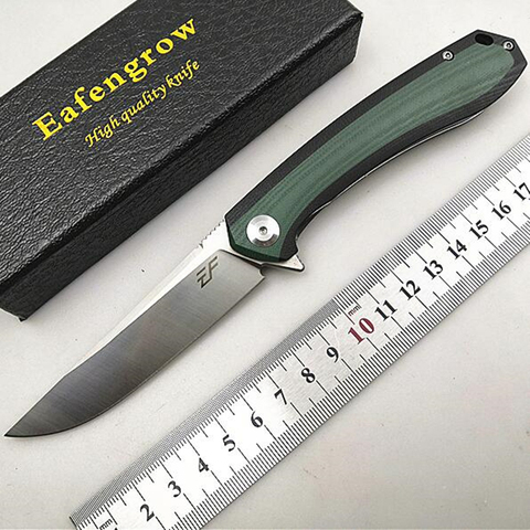 Quality Eafengrow EF947 Folding Pocket Knife G10 Handle D2 Blade Outdoor/Camping/Hunting/Knife Utility/Survival/EDC/Garden Knife ► Photo 1/6