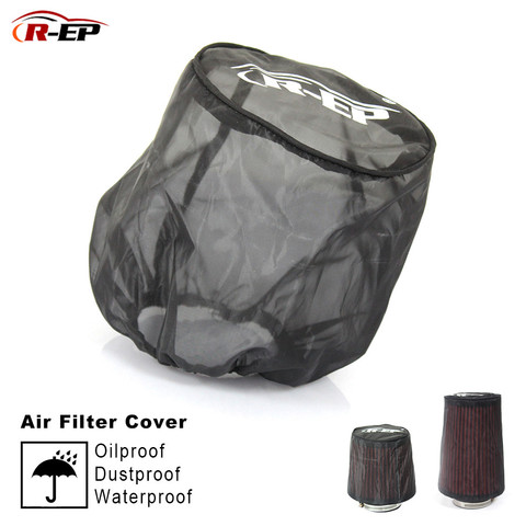 R-EP Universal Car Cone Air Filter Protective Cover Waterproof Oilproof Dustproof for High Flow Air Intake Filters Black ► Photo 1/6