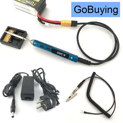 24V Blue Original Mini TS100 Portable Soldering Iron Station Kit Digital OLED Display Field Repair with B2 Tip & Power Supply ► Photo 1/6