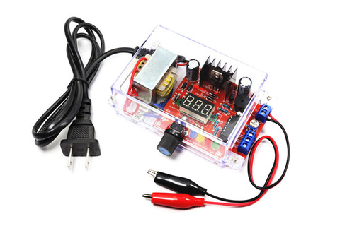 EU 220V/US 110V DIY LM317 Adjustable Voltage Power Supply Board Learning Kit With Case ► Photo 1/6