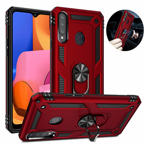 For Samsung Galaxy A10 A20 A30 A40 A50 A70 A10E A20E Armor Car magnet Case For A10S A20S A30S A01 A11 A21 A31 A41 A51 A71 5G ► Photo 1/6