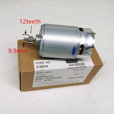 12V 9.6V Motor  Parts 318244 for HITACHI HIKOKI DS12DVF3 FDS12DVA FDS9DVA DS9DVF3 DS12DVFA Motor Cordless Drill Screwdriver ► Photo 1/3