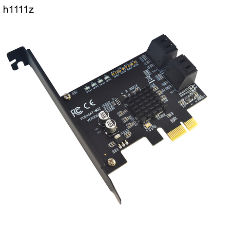 PCI-E SATA card PCI-E 1X Cards PCI Express to SATA 3.0 2Ports 4ports 6ports SATA III 6Gbps Expansion Adapter Boards add on card ► Photo 1/6