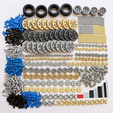 650PCS Technic Building Blocks Kits Technic Parts Gears Rack Axle Connector Tires Wheels Bricks for MOC Motorcycle Bulk In Set ► Photo 1/6