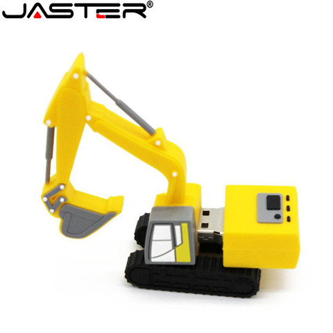 JASTER New truck model usb flash drive pen drive excavator special car pendrive 8gb 16gb 32gb 64gb memory stick real capacity ► Photo 1/5