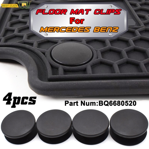 4pcs Car Floor Mat Clips Carpet Retainer Grips Holders Fixing Clamps Fastener For Mercedes Benz amg W205 W245 X164 W140 X156 ► Photo 1/6