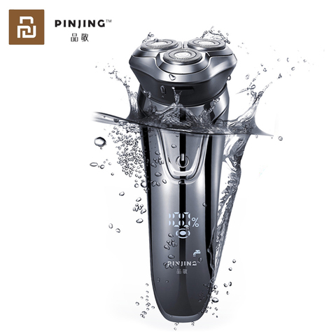 Xiaomi PINJING Electric Razor Shaver Wireless 3D Smart Razor Shaver USB Charging IPX7 Waterproof 3 Head LED Display for Men ES3 ► Photo 1/6