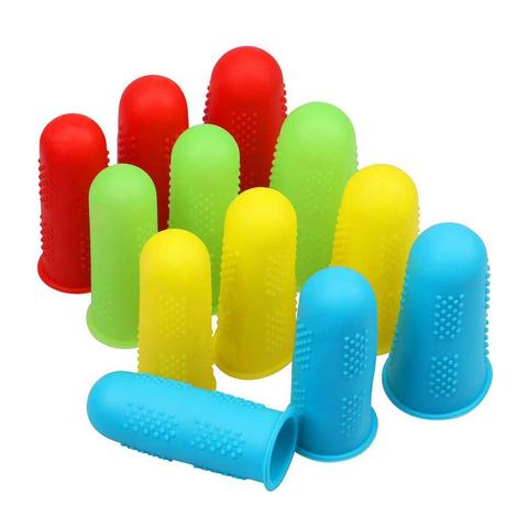 Silicone Hot Glue Gun Finger Caps 5 Colors Finger Guard Protectors Hot Glue Wax Rosin Resin Honey Adhesives Scrapbooking Sewing ► Photo 1/6