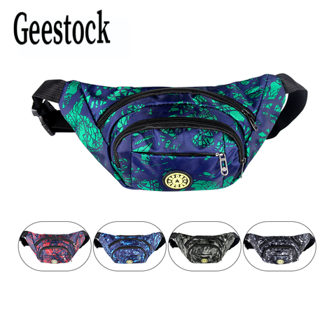 Geestock Fashion Waist Packs Men Women Banana Hip Bum Bag Running Fanny Pack Nylon Sports Belt Bag Waterproof Phone Holder ► Photo 1/6