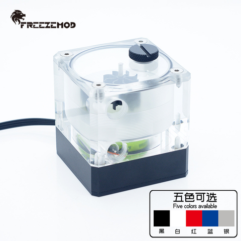 FREEZEMOD computer water cooler integrated water pump water tank total height 7CM with flow indicator. PUB-M4YT ► Photo 1/5