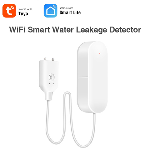 Smart Home Automation Smart Water Sensor Alarm Wi-Fi Detector TUYA Smart Life Water Leakage Alarm System Security ► Photo 1/6