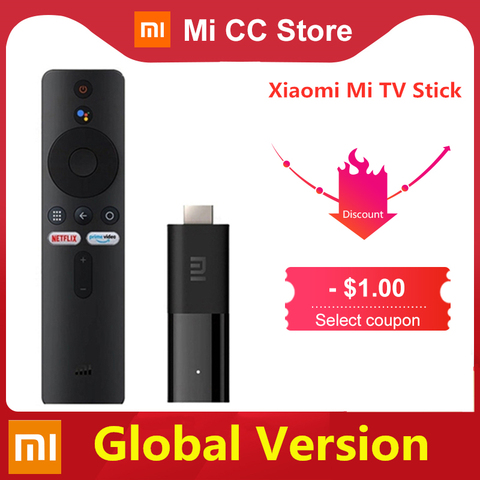 In Stock Global Version Xiaomi TV Stick 2K HDR Android TV 9.0 Wifi Google Assistant TV Dongle 1GB 8GB Bluetooth 4.2 Mi TV Stick ► Photo 1/6