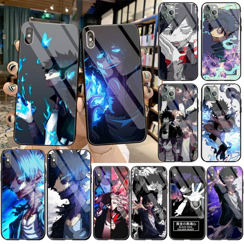 Price History Review On Cutewanan Anime My Hero Academia Dabi Phone Case Tempered Glass For Iphone 11 Pro Xr Xs Max 8 X 7 6s 6 Plus Se Case