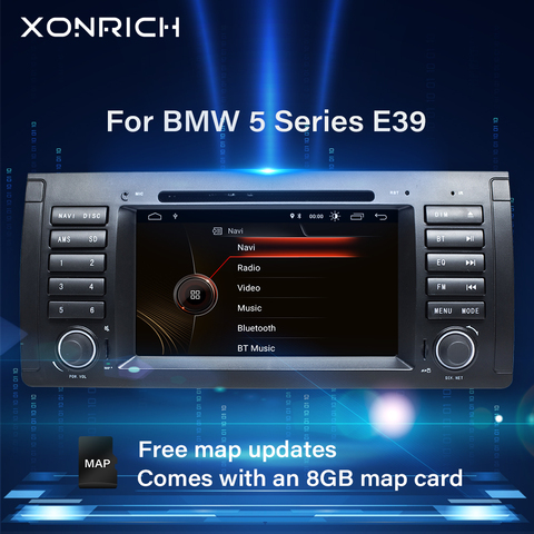 Xonrich 1 Din Car DVD Player Car Radio GPS navigation For BMW X5 E39 BMW 5 Series 2002-2007multimedia stereo audio head unit ► Photo 1/5