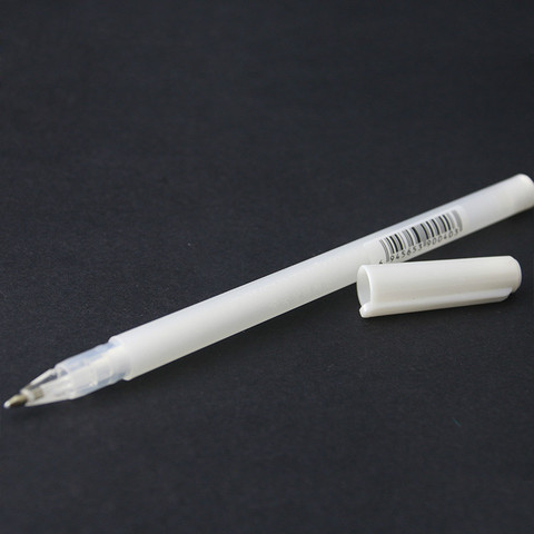 3pcs 0.8mm White Gel Ink Marker Pen Professional Writing Drawing