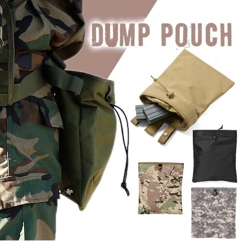 CQC Tactical Airsoft Molle Magazine Dump Bag Hunting Ammo Drop Pouch Military Outdoor Accessories Recovery Mag Bags ► Photo 1/6