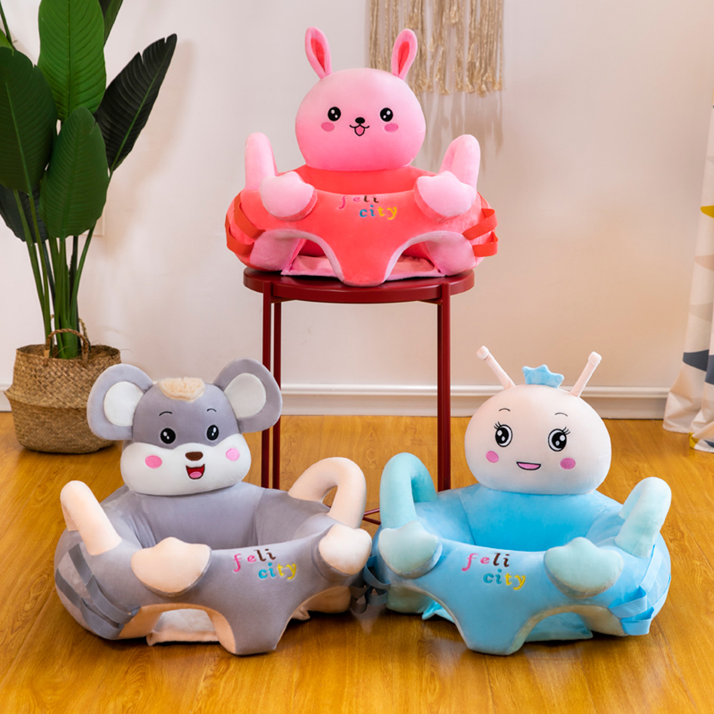 Sofa Set Support Seat Cover Baby Plush Chair Cartoon Learning Sit Plush Chair 