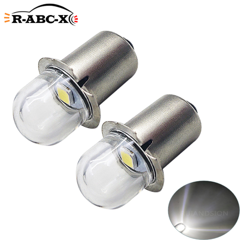 RUIANDSION 2 Pcs 2835SMD P13.5S PR2 Flashlight Bulb AC 3V 4.5V 6V 12V 18V Pure White 6000K Energy saving 2D 3D Torch LED 150Lm ► Photo 1/6