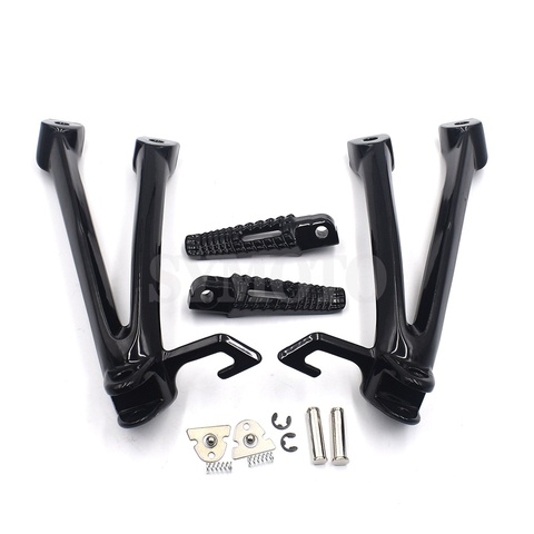 Motorcycle Footrest Set Rear Foot Pegs Bracket Mount For Suzuki GSXR600 GSXR750 2006 2007 GSXR 600 750 K6 K7 ► Photo 1/5