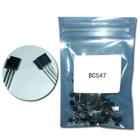 100pcs/Lot Transistor DIP BC547 TO-92 0.1A 45V NPN BC 547  Transistors chip ► Photo 1/1
