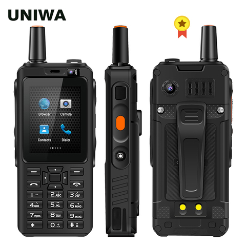 UNIWA F40 Zello Walkie Talkie 4G Mobile Phone 4000mAh Waterproof Rugged 2.4'' Touch Screen Quad Core Android 4G Smartphone ► Photo 1/6