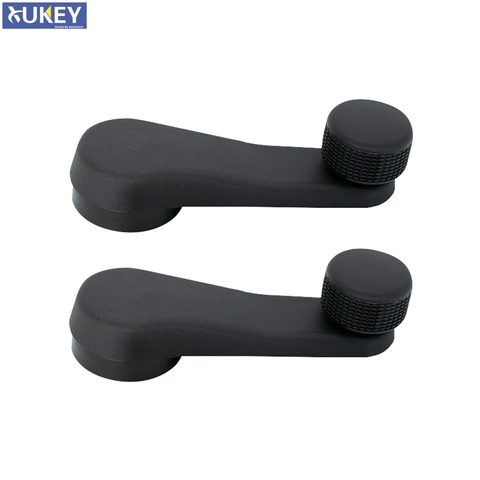 2pcs Car Window Winder Handle For VW Golf MK3 MK4 Vento Bora Polo 6N1 Beetle Caddy Skoda Octavia Fabia 1H0837581D Black ABS ► Photo 1/6