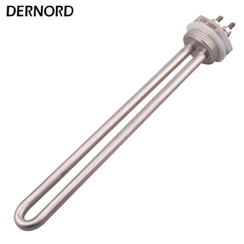 SUS304 DN25 12V 100W DC Immersion Water Heater Element With 1