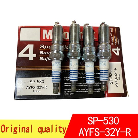 4PCS SP-530 Motorcraft Iridium Spark Plug For Ford Escape Lincoln MKZ AYFS-32Y-R ► Photo 1/6