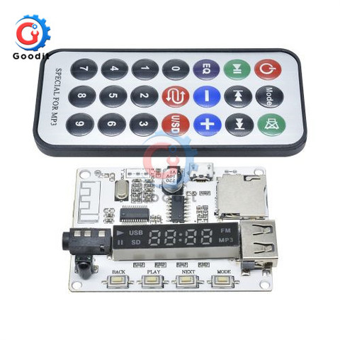 MP3 Decoder Board Decoding Player Module Bluetooth FM Radio USB TF Micro SD LCD Screen IR Infrared Remote Controller LED Digital ► Photo 1/6