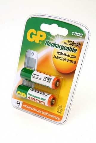 GP Batteries 130HC-CR2 HR6 1300 mAh AA BL2 ► Photo 1/1