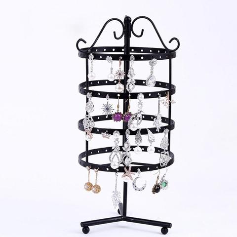 3/4 Layer Rotating Round Earrings Jewelry Display Rack Stand Display Holder ► Photo 1/6