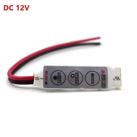 DC 12V 12A 3Keys Mini LED RGB Controller Dimmer Driver For RGB 5050/3528/2835/5730/5630/3014 SMD LED Strip Lights ► Photo 1/6