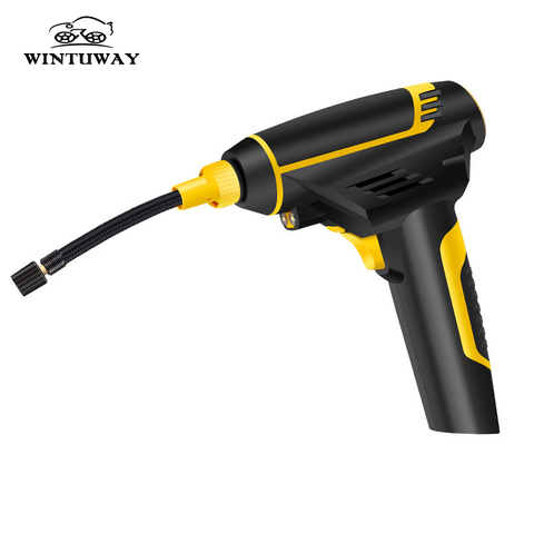 WINTUWAY Car Inflatable Pump USB Charging Wireless And Cigarette Lighter Handheld Electric Digital Car Air Compressor Pump ► Photo 1/6