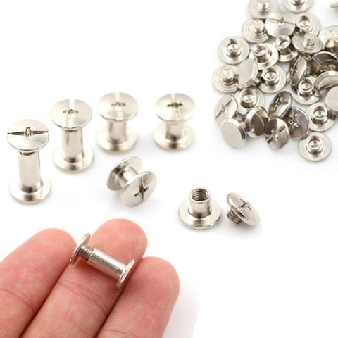 20pcs 12mm/10mm/8mm/6mm/5mm/4mm Chicago Screws, Photo Album Screws, Snap Rivet Books Butt Screw, Assembling Bolts ► Photo 1/6