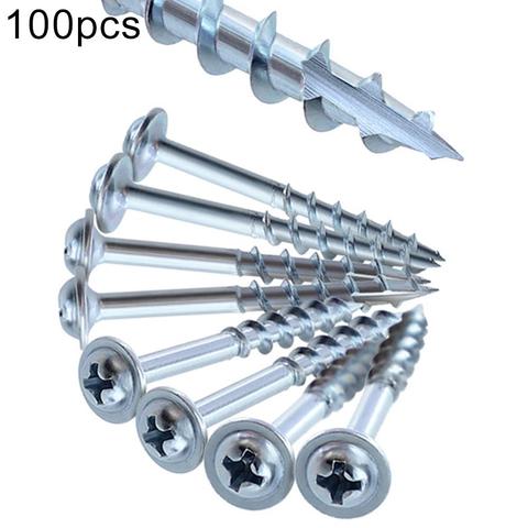 100Pcs ST4 32/38/50/63mm Self-tapping Screws for Pocket Hole Jig Woodworking Hardware Fasteners Tools ► Photo 1/6